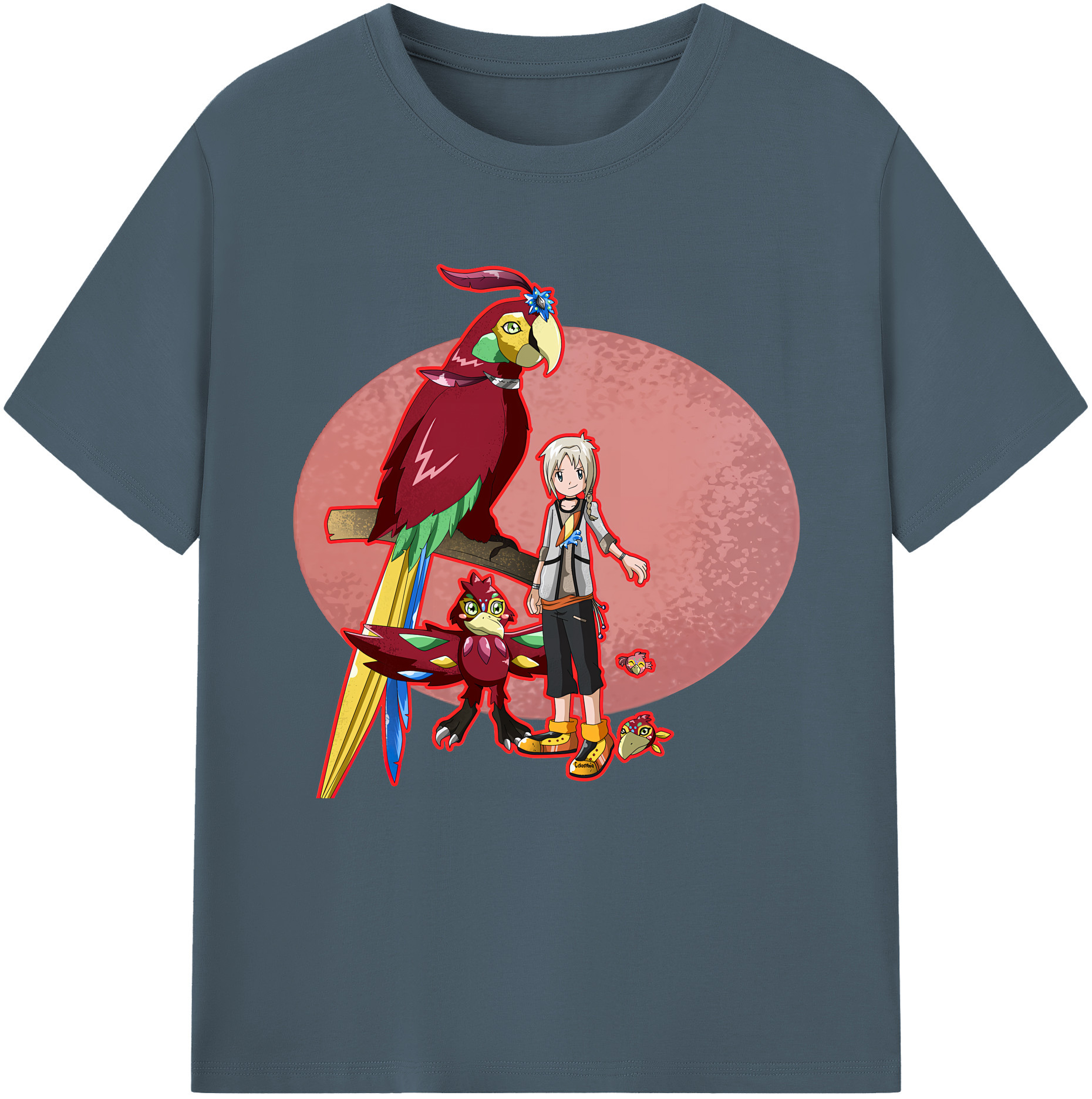 （画像用） Digimon デジタルモンスター/デジモン 綿100％半袖Tシャツ（フロントプリント）